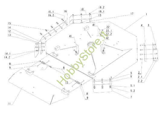 Picture of Piatto di taglio (1/2) APACHE 92 4x4 Cat.2007 Trattorino