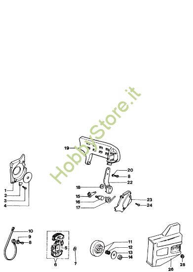 Picture of Gruppo frizione 935 DX Motosega