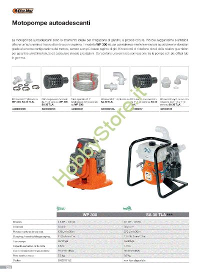 Picture of  Accessori per motopompe