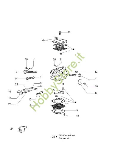 Picture of Carburatore HDA-160C 962 Motosega