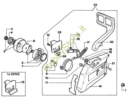 Picture of Gruppo frizione 970 Motosega