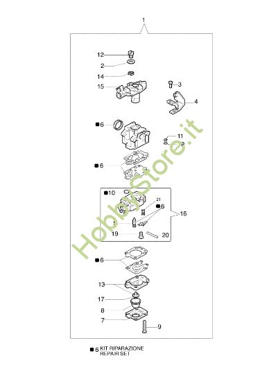 Picture of Carburatore WYK-143A OS 550 Ergo Scuotitore