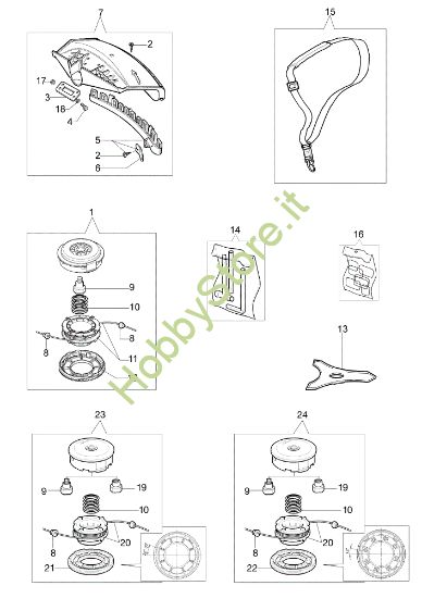 Picture of Accessori SPARTA 250 T (Euro2) Decespugliatore