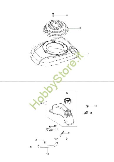 Picture of Serbatoio e coperchio G 48 PK (K40) Rasaerba