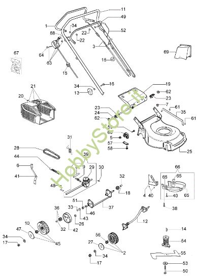 Picture of Esploso G 48 TK (K50) Rasaerba