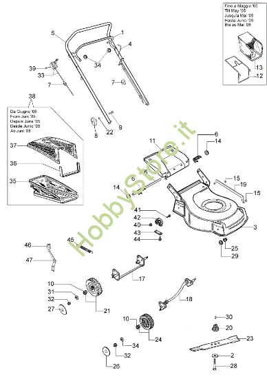 Picture of Esploso G 44 PBXC Rasaerba