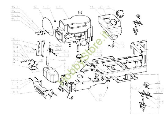 Picture of Motore OM 105J/15,5H Cat.2008 Trattorino