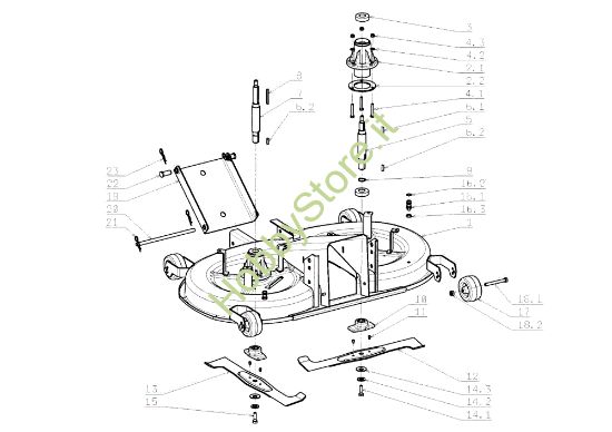 Picture of Piatto di taglio (1/2) OM 105J/15,5H Cat.2008 Trattorino