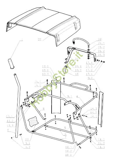 Picture of Sacco raccoglierba OM 105J/15,5H Cat.2008 Trattorino