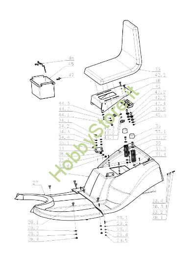 Picture of Cofano (1/3) OM 105J/15,5H Cat.2008 Trattorino