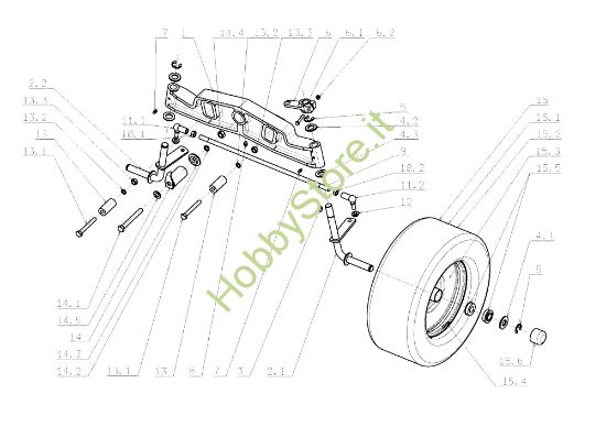 Picture of Assale anteriore OM 105J/16H Cat.2008 Trattorino