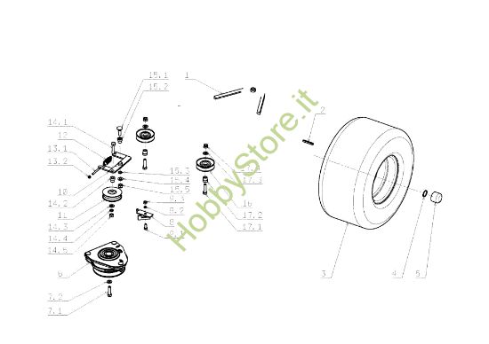 Picture of Assale posteriore OM 105J/16H Cat.2008 Trattorino
