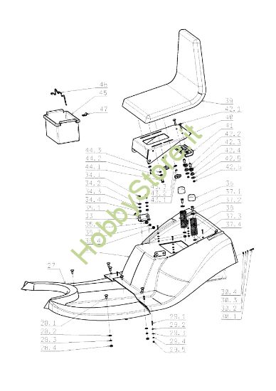 Picture of Cofano (1/3) OM 105J/16H Cat.2008 Trattorino