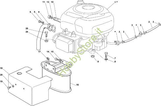 Picture of Motore OM 91C/11,5M France Cat.2008 Trattorino (solo per il mercato francese)