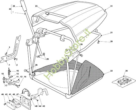 Picture of Sacco (Parte fissa) OM 93C/13,5M Cat.2008 Trattorino