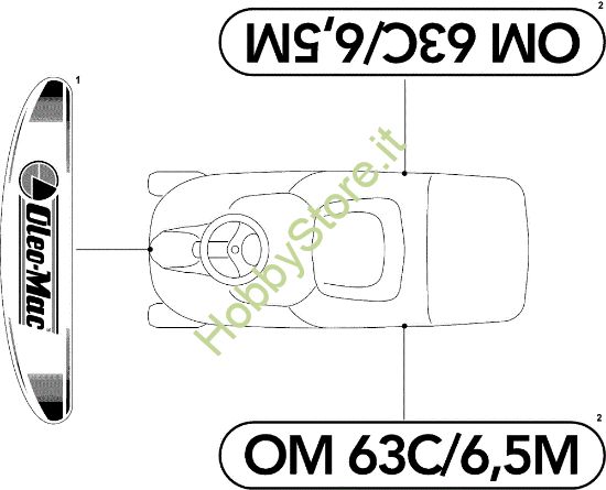 Picture of Etichette (2/2) OM 63C/6,5M Cat.2008 Trattorino