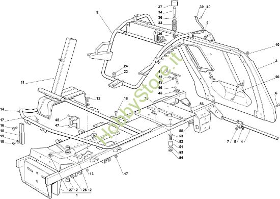 Picture of Telaio OM 72C/12,5M Cat.2008 Trattorino