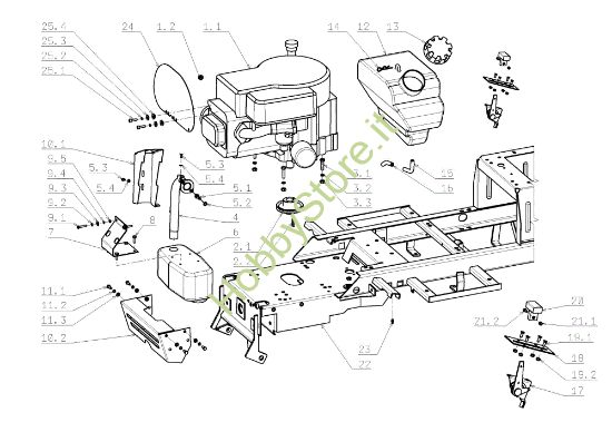 Picture of Motore OM 105J/17,5H Cat.2008 Trattorino