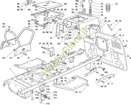 Picture of Telaio OM 102C/18,5H Cat.2008 Trattorino