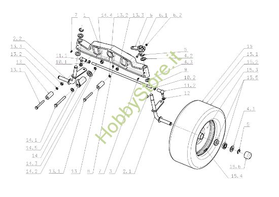 Picture of Assale anteriore OM 105J/18H Cat.2008 Trattorino