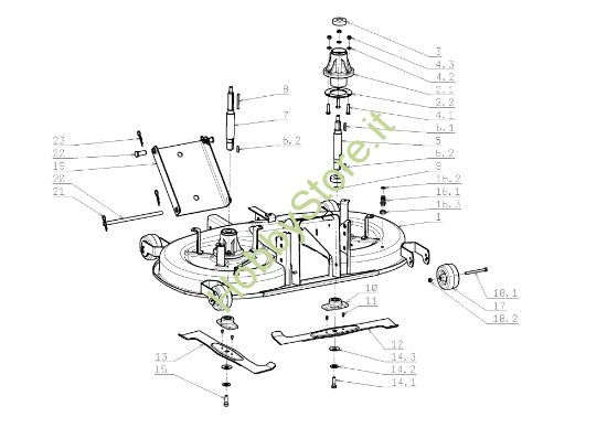 Picture of Piatto di taglio (1/3) OM 105J/18H Cat.2008 Trattorino
