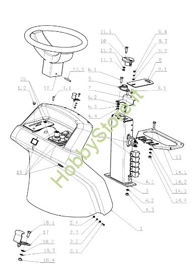 Picture of Cofano (2/3) OM 105J/18H Cat.2008 Trattorino