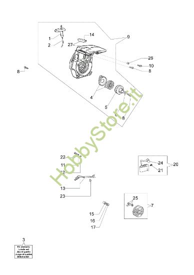 Picture of Gruppo avviamento 940 C Motosega