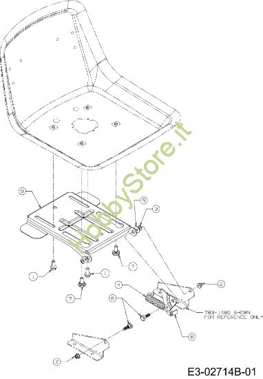 Picture of Sedile (1/2) POLO 108/17 H Cat.2008 Trattorino