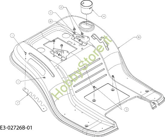 Picture of Carrozzeria posteriore POLO 108/17 H Cat.2008 Trattorino