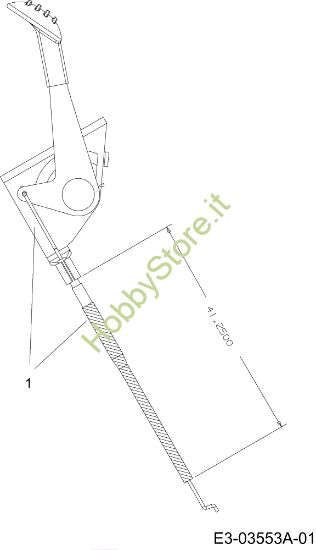 Picture of Cavo acceleratore POLO 108/20 H Cat.2008 Trattorino