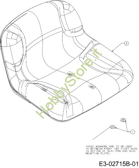Picture of Sedile (2/2) POLO 108/20 H France Cat.2008 Trattorino