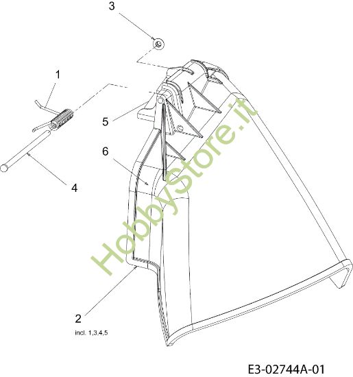 Picture of Deflettore POLO 108/20 H France Cat.2008 Trattorino