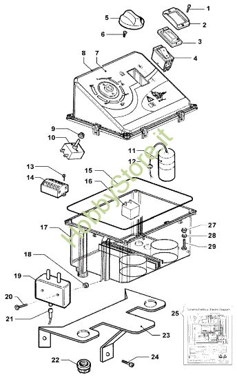 Picture of Schema elettrico PW 300 HC Idropulitrice