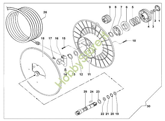 Picture of Avvolgitubo PW 300 HC Idropulitrice