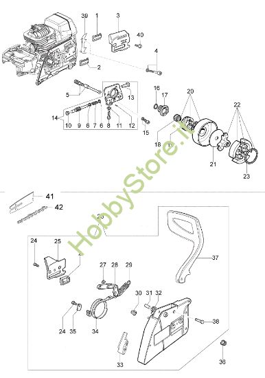 Picture of Frizione e freno GS 820 Motosega