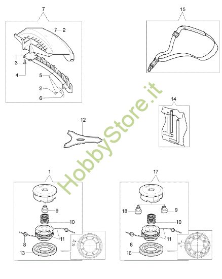 Picture of Accessori BC 420 S (Euro1 / Euro2) Decespugliatore