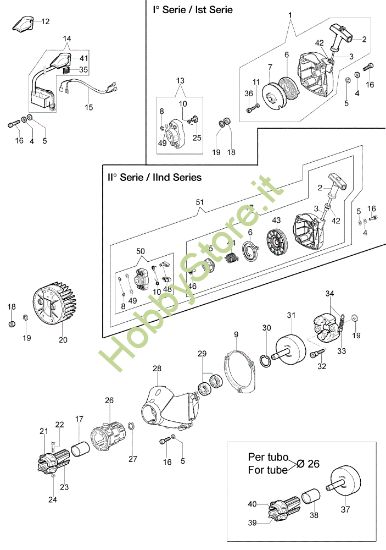 Picture of Avviamento e frizione BC 380 T Decespugliatore