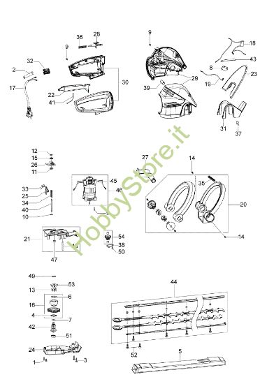 Picture of Esploso HC 750 E Tagliasiepi elettrico