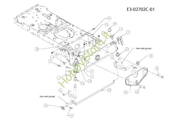 Picture of Assale anteriore (1/2) TORNADO 95/11.5 T Trattorino
