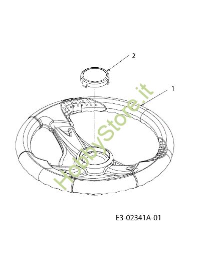 Picture of Volante TORNADO 108/20 H Trattorino