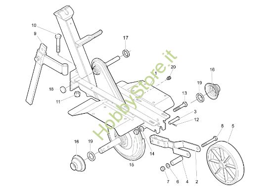 Picture of Telaio MH 165 Motozappa