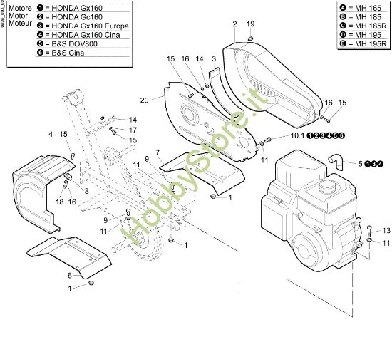 Picture of Cofanature MH 195 R Motozappa