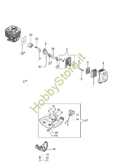 Picture of Serbatoio e filtro aria PP 270 Potatore