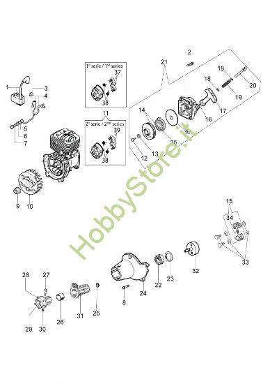 Picture of Avviamento e frizione PPX 270 Potatore