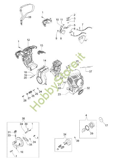Picture of Carter motore e frizione Unità motore