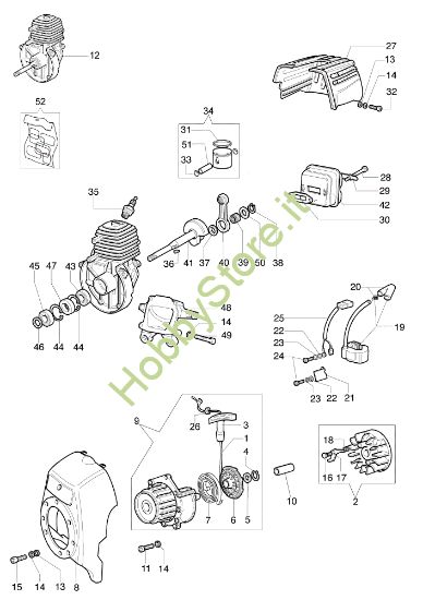 Picture of Motore SPARTA 25 TR (61159006E1) Decespugliatore