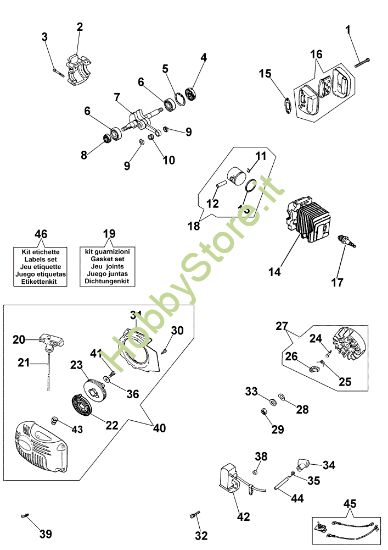 Picture of Motore 932 C Motosega