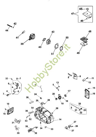 Picture of Serbatoio e filtro aria 932 C Motosega