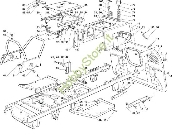 Picture of Telaio OM 102C/16,5M Cat.2009 Trattorino