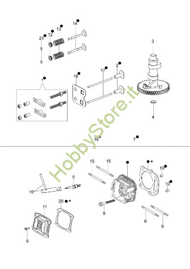 Picture of Testa e valvole MAX 53 TK (K800) Rasaerba